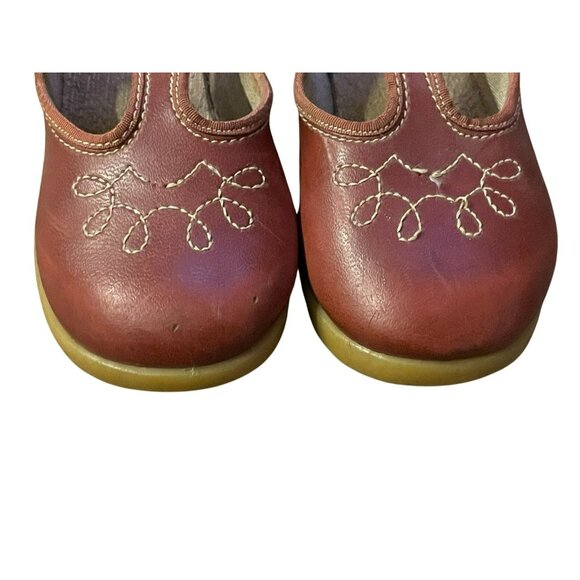 Vintage Dyna Kids Mary Janes Little Girls 8 Used Brown - Picture 2 of 12